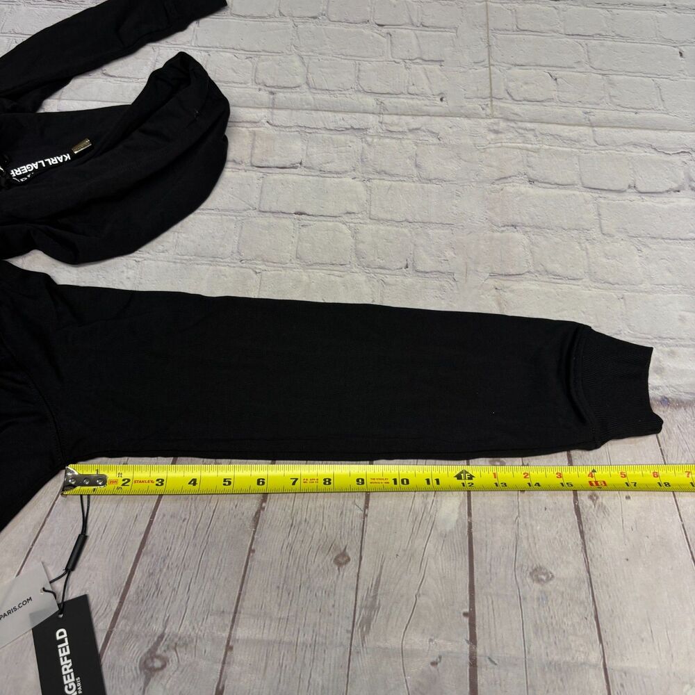 NWT Karl Lagerfeld Paris Women Pullover Hoodie Sweatshirt XS X-Small C088 -14 - Picture 5 of 16